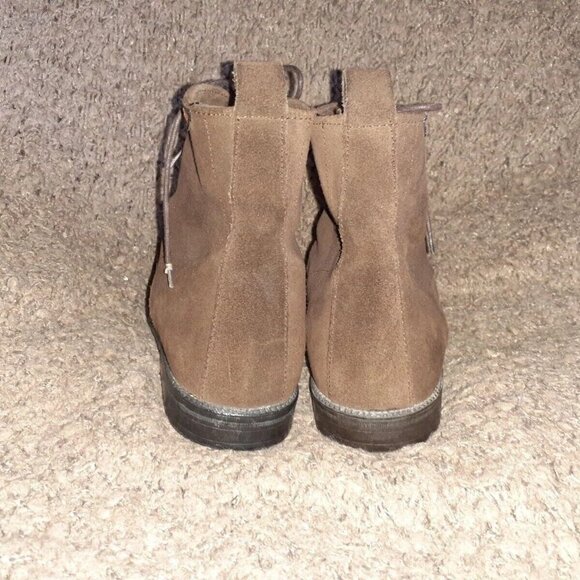 CAMPER-OLD BACHELOR'S CLUB-Incaland-Brown Suede Lace Booties-Sz 37-Near Mint-HTF - Picture 5 of 7